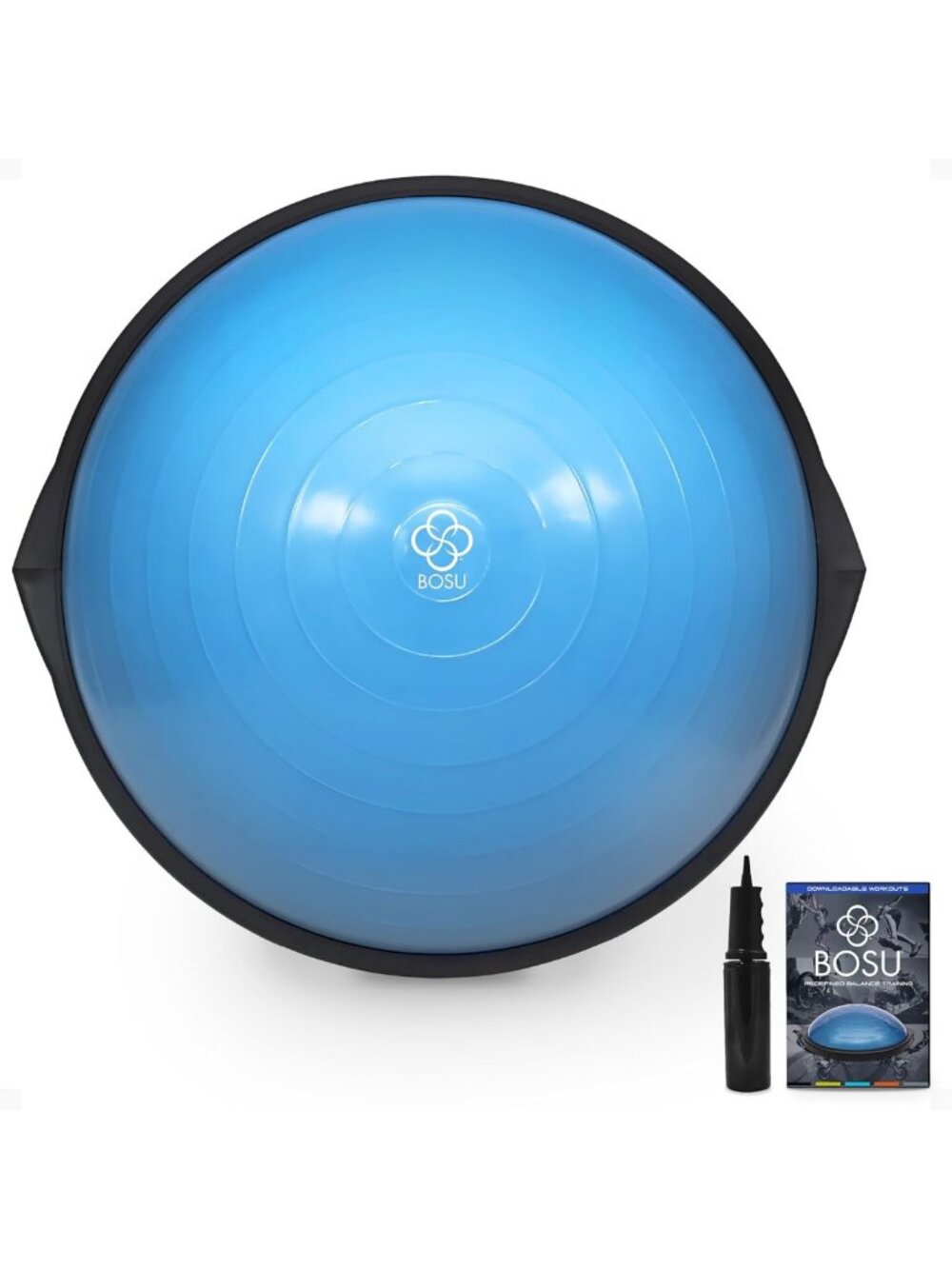 26" Balance Ball Trainer for Home Gym - Inflatable Fitness Platform with Guided